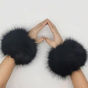 DELORIGIN Armband van imitatiebont voor dames