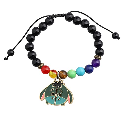 Image of FEELMEM Donkey Cartoon Charm Beads Bracelet Donkey Lover Inspiration Gift Movie Inspired Gift Donkey Fans