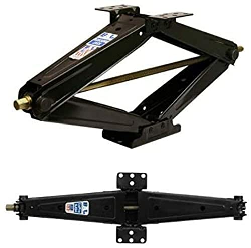 BAL 24008 LoPro SJ24 Scissor Jack – Low-Profile Stabilizer Jack for RVs & Trailers – 24 Lift, 5,000 lb Capacity, Bolt-On or Weld-On Installation