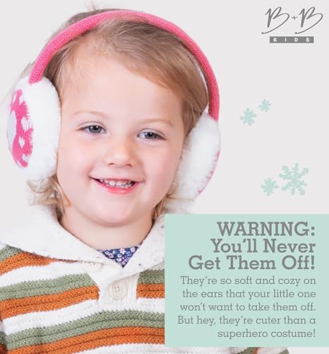 Image of Brook + Bay Kids Ear Muffs - Winter Animal Earmuffs - Cozy Ear Warmers