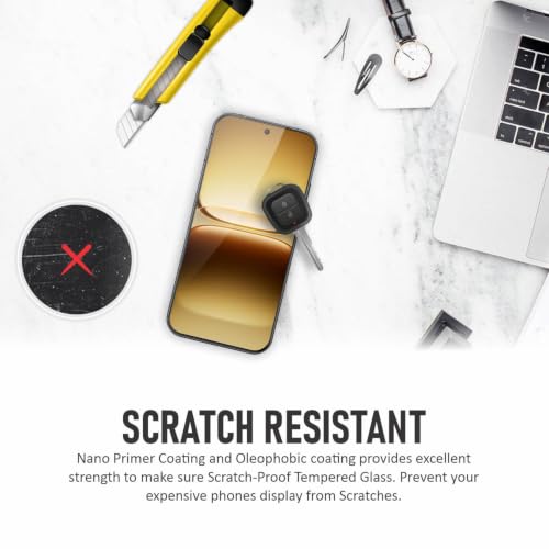 Image of SupCares Tempered Glass for iQOO 15R (6.59 Inch) With Installation Kit | 9H Edge to Edge Screen Protector | Black