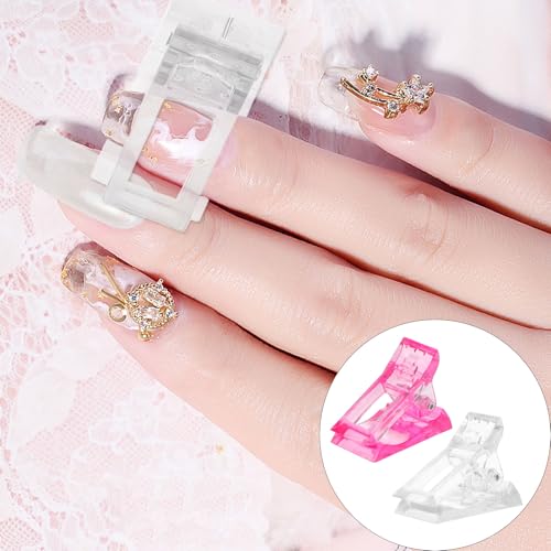 LIFKOME 12 piezas Clamp para uñas y clips para manicura miniatura 4
