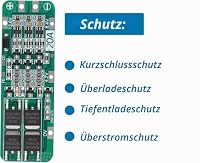 GTIWUNG 12 Stück Lithium Battery Protection Board Module, 20A 18650 Charge Module, 3S 20A 12.6V BMS Li-ion Lithium Battery Protection Board, 18650 Schutzplatine, Anti-Überladung/Überentladung – Ansicht 4