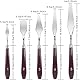 5 Stück Öl-Malen Spachteln Malmesser Set, Spachtel Messer Malerspachtel Set, Palette Messer, Farbspachtel, Farbe Schaber, Edelstahl Spachteln Malen Palettenmalerei Acryl