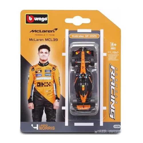 Bburago - F1 McLaren F1 #4 Lando Norris, Coche diecast a Escala