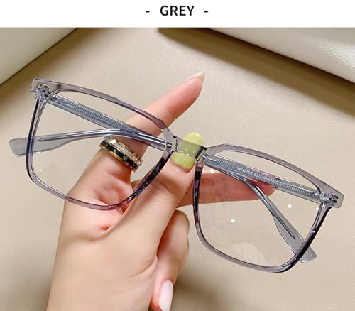 Image of Oversized Square Blue Light Blocking Glasses for Women Men Anti Glare Reduce Eyestrain Computer Glasses