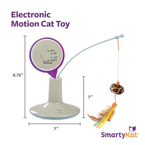 SmartyKat Instincts Wild Wand – Electronic Feather Spinner with Auto-Shutoff — view 3
