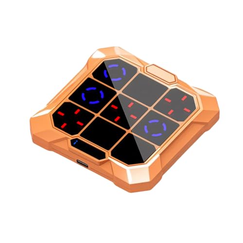 Juego de Tic-Tac-Toe, 6 en 1 Juego Electrónico Tic-Tac-Toe Recargable con Función Mute,Juego de Mesa Rompecabezas de Mano Juguete Educativo,Juegos de Viaje Portátiles Regalos para Niños y Adultos