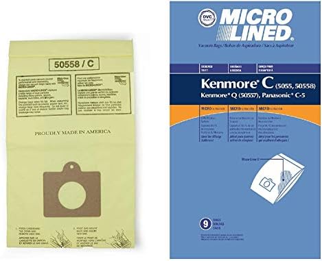 Amazon.com: 9 bolsas para aspiradora Sears Kenmore 5055 50557 50558  Panasonic C-5 C5 C Q : Hogar y Cocina