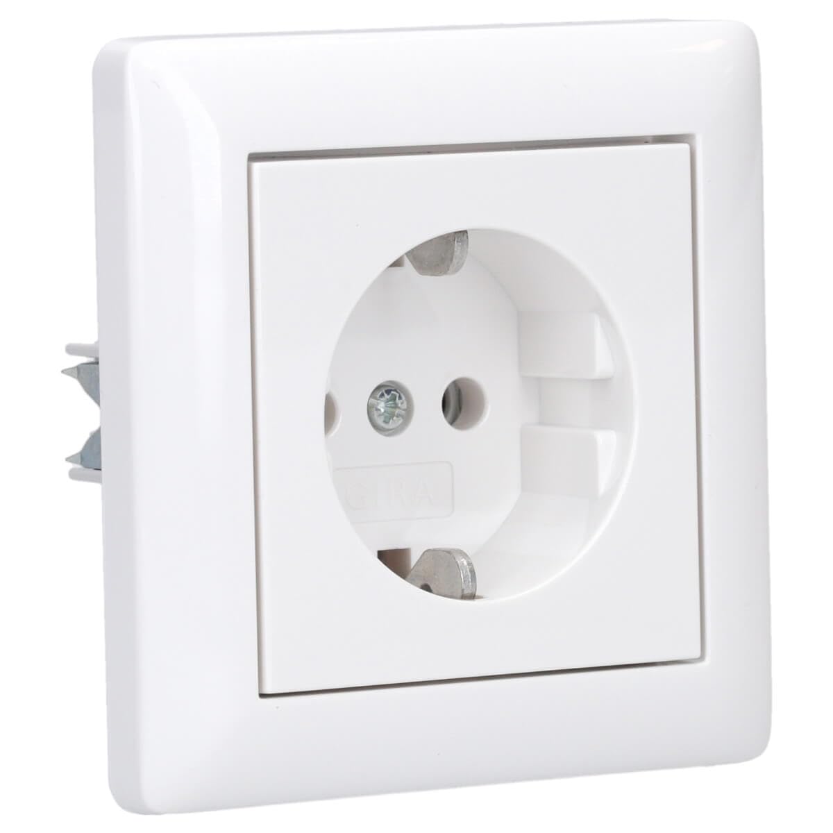 GIRA Standard 55 Komplettset Steckdose, Reinweiß