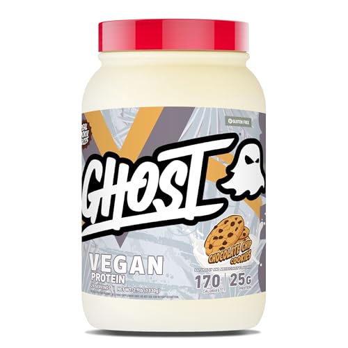 GHOST Vegan V2 Protein Powder, Chocolate Chip Cookies – 2.9LB