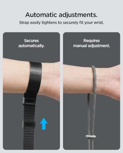 Image of Spigen Adjustable Phone Wrist Strap with Lanyard and Tether Tab (Universal)