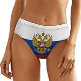 Russian Flag Ladies Sexy Panties Low Waist, Sexy Lingerie Sexy Bikini Panties SetS