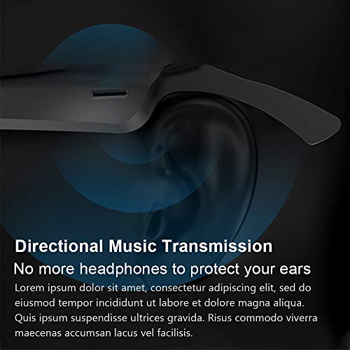 Óculos de música, Andoer A3 Smart Wireless Bluetooth 5.0 fone de ouvido Óculos de música Óculos de s