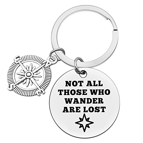 Xiahuyu Travel Gifts Campin Keychain Not All Those Who Wander