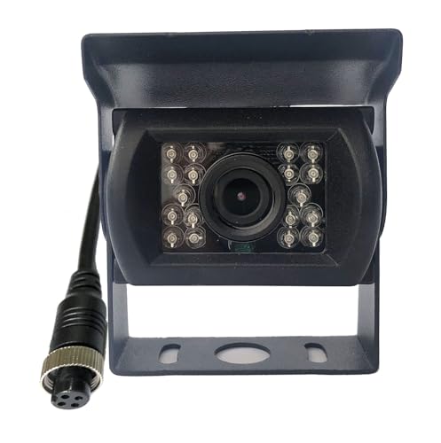 Image of AHD 1080P Vehicle Backup Camera,4 Pin 18 LED IR Night Vision Waterproof Car Reverse Rear View Mirror Camera for RV Bus Semi Truck Camper 12V-24V