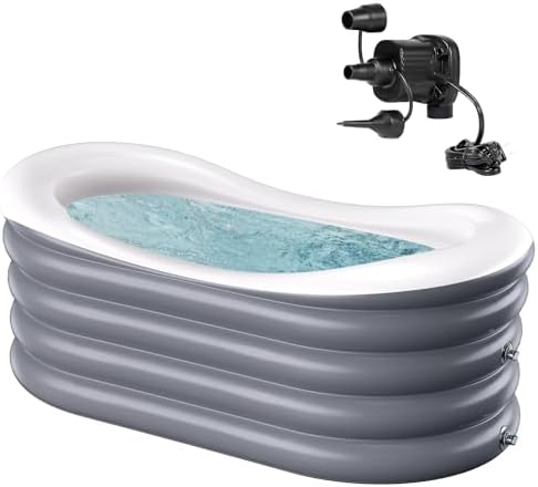 BINYUAN Inflatable Bathtub for Adults - Portable Collapsible Spa ...