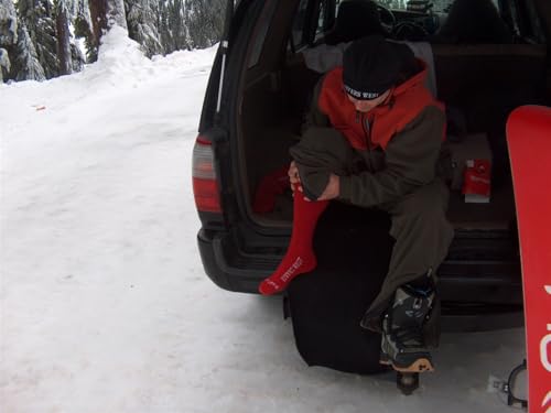 Rivers West Winter Mid-Calf, Merino Wool Thermal Socks, Red, Warm Stretchy Comfort Fit2