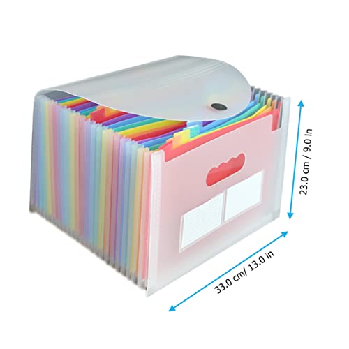 Operitacx 24 Pacote De Arquivos De Órgão Arquivo Sanfonado Pasta Acordeon Organizador De Arquivos Ac