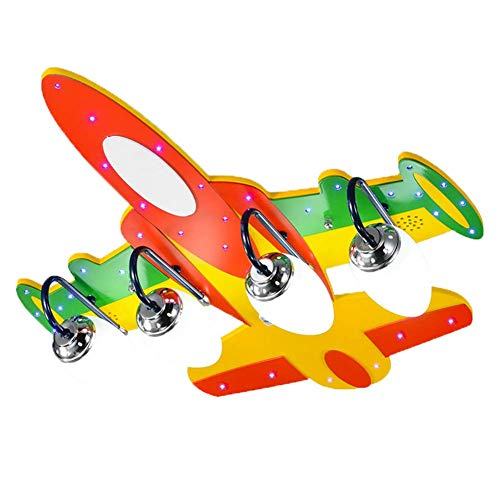 Preisvergleich Produktbild Deckenbeleuchtung, Kinderzimmerbeleuchtung, Flugzeugleuchter mit Ferngesteuerter dimmbarer Verbindung Bluetooth Play Music Geeignet für Kindergarten-Deckenleuchte