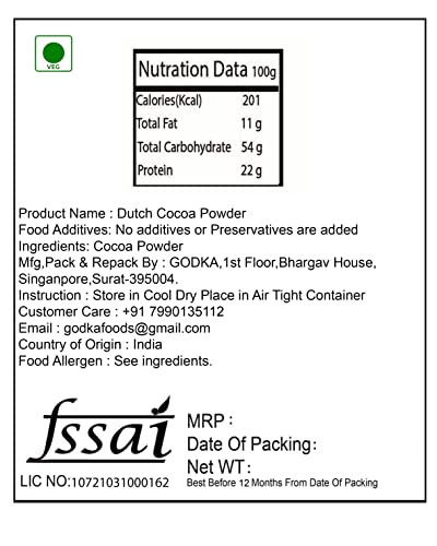 Image of Godka Dutch Cocoa Powder /Dark Coco Powder,900g