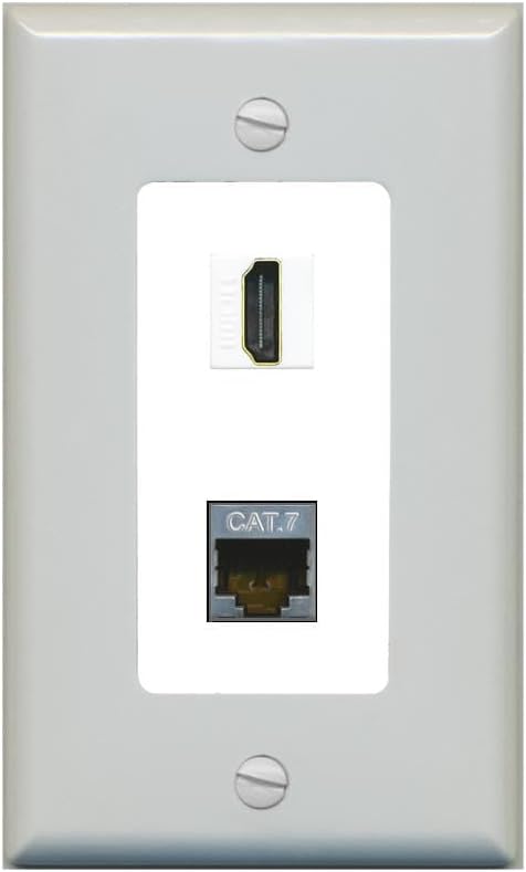 Vista 17 de RiteAV Placa de pared HDMI y Cat7 - 1 cuadrilla [negro/marfil]
