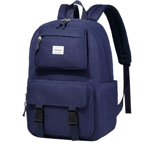 RAVUO Backpack for Men Water Resistant School Bookbag Casual Highschool Boys Book Bag with Multi Pockets for College Travel Commutes