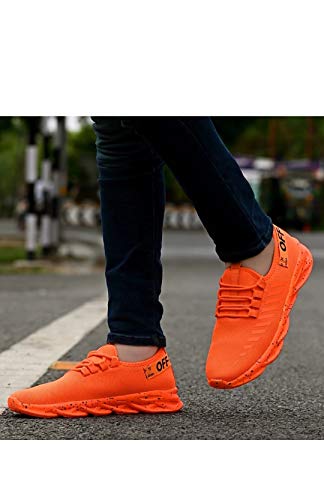 Generic Sneakers for Men Orange - Image 3