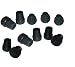 Produktbild Ability Superstore - Runde Endstücke / Kapsel für Gehhilfe, Standard, schwarz, 10er Pack, 1,9cm.