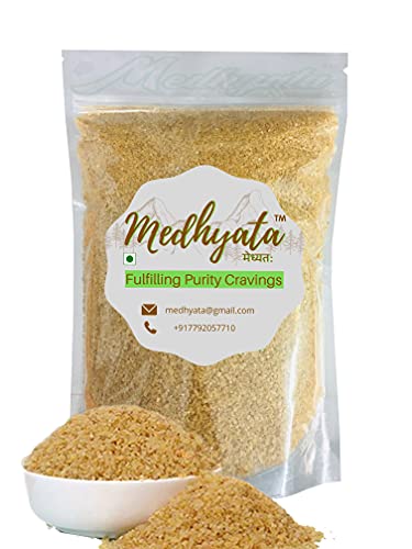 Image of Medhyata Premium Khapli Wheat Dalia 1kg | 100% Pure Broken Emmer Wheat Daliya | Low GI & Rich in Fiber | Ideal Diet Food for Weight Management & Diabetics | Cooks in 15 Minutes