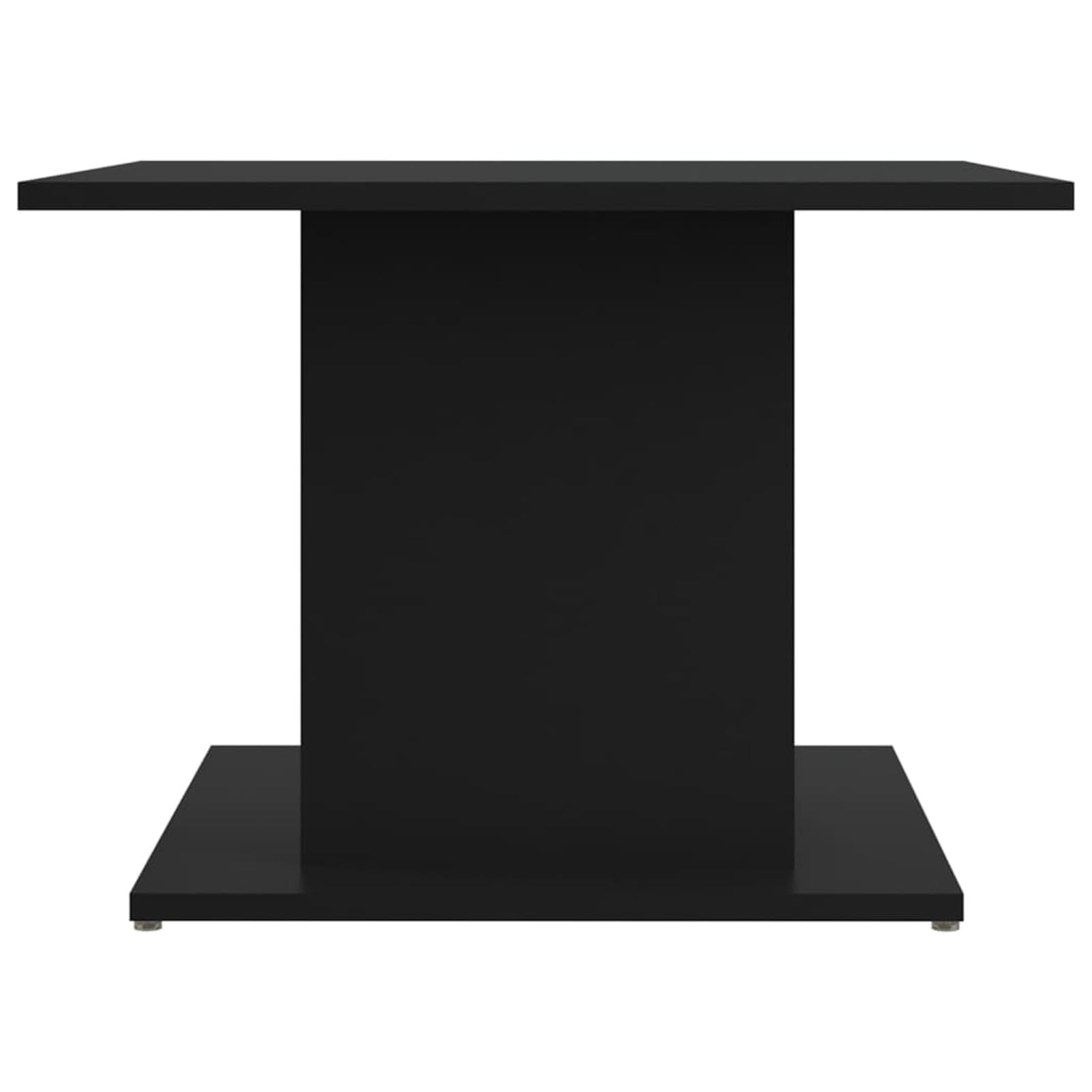 Homgoday Tavolino da caffè nero 55,5 x 55,5 x 40 cm, in legno ingegnerizzato, tavolino da tè per soggiorno, sala ricevimenti per ospiti, camera da letto e ufficio