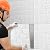 30 Pcs 3D Wall Panels Peel and Stick, White Brick Wallpaper Peel and Stick Waterproof Faux Brick Wall Panels Decorative Self Adhesive Tiles for Interior Walldecor, Home Decoration