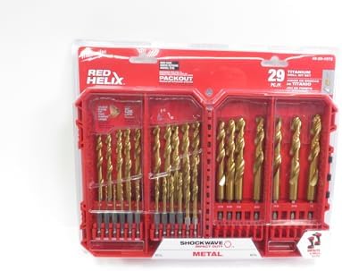 Milwaukee Electric - Shockwave Impact Duty. RED Helix. Titanium Drill B