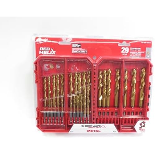 Milwaukee Electric - Shockwave Impact Duty. RED Helix. Titanium Drill B