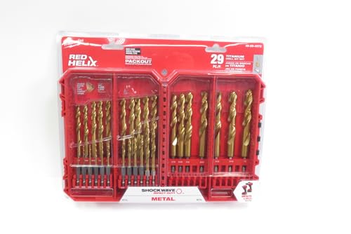 Milwaukee 48-89-4672 Schlagzähiges Titan-Bohrer-Set, 29-teilig