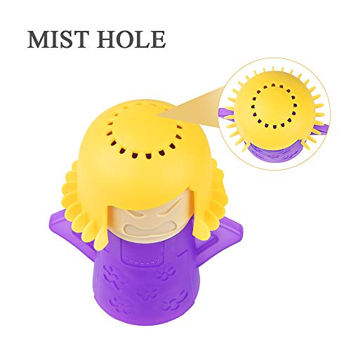 Image of Angry Mom Microwave Cleaner - Angry Mom Mad Creay Mama Microwave Oven Cleaner High Temperature Steam Cleaning Equipment Tool Easily Crud Steam Cleans Add Vinegar and Water for Kitchen (Purple)