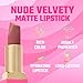 Juvia's Place The Nude Velvety Matte Lipstick A Mauve Moment - Nude, Long-lasting, Rich-Color Lip Makeup, Creamy Lipstick with Matte Finish, Beauty & Lip Products