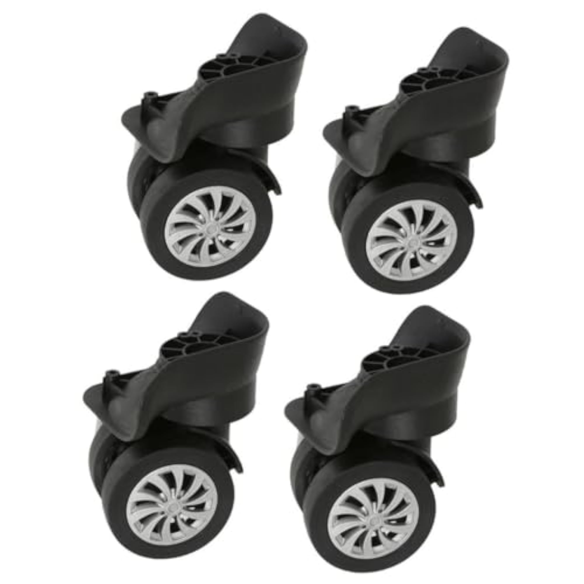 2 Pieces Luggage Wheels Replacement 360 Degrees Swivel