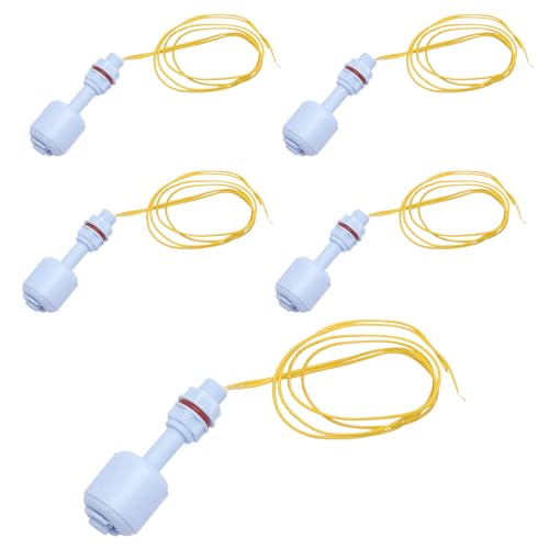 Interruptor de flotador 4 piezas,sensor nivel agua deposito en PP resistente, confiable sensor nivel agua para tanque, interruptor de flotador fácil de instalar para uso doméstico e industrial