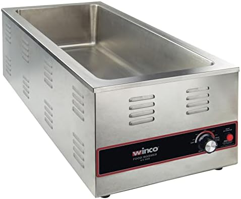 Winco Electric Portable Food Pan Warmer, 1500 W, 120V, 4/3 Size