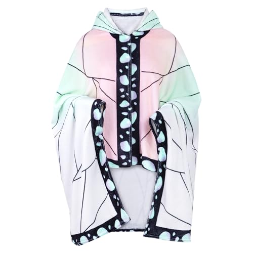 WANHONGYUE Hooded Wearable Blanket Hoodie 100 * 160 cm/40 * 63in Anime Cosplay Fleece Throw Blanket Cloak Cape Shawl Wrap Nap Quilt Warm Cozy Soft Pajamas