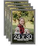 wallsthatspeak 24x30 American Barn Picture Frame for Puzzles Posters Photos or Artwork (4-Pack)