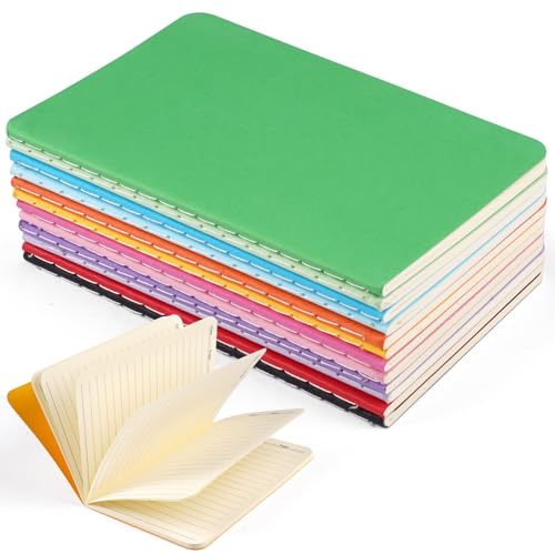 Ampia applicazione: 12 colori quaderni appunti possono essere utilizzati per prendere appunti, scrivere formule, parole, disegnare, fare schizzi, scrivere liste della spesa, tenere un diario, annotare idee e per molti altri usi. Sono spesso utilizzati a scuola, all'università, durante i corsi di formazione, a casa e in ufficio.
