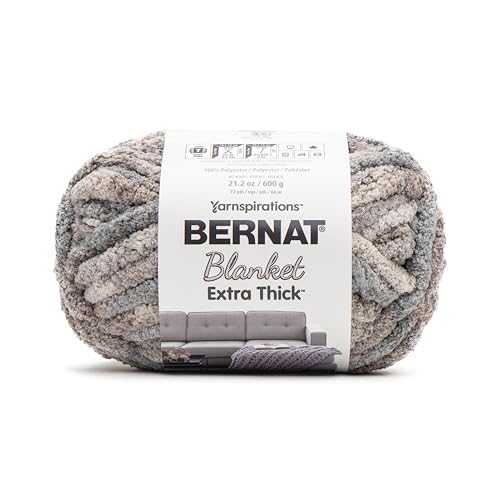 Image of Bernat Blanket Extra Thick Dove Yarn - 1 Pack of 21.12oz /598.74g - 100% Polyester - #7 Jumbo - 72 Yards - Chunky Yarn for Hand Knitting, Crocheting, Crafts & Amigurumi