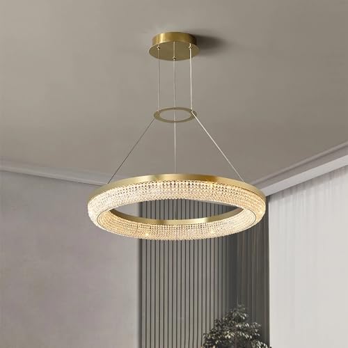 Lustres de plafond pour illuminer votre intérieur avec une lumière annulaire de LED ronde