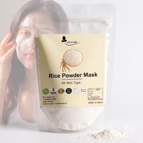 Image of Herbal Rice Powder Mask | for Face, Skin, Body | Btightening & Glow |