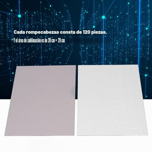 Rompecabezas de sublimación en blanco A4, pack de 10 piezas para estampado por transferencia 4