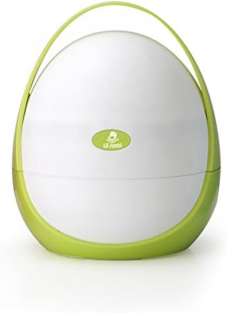 Lil' Jumbl Portable Toddler Travel Potty | Essential Storage Compartment (Green)