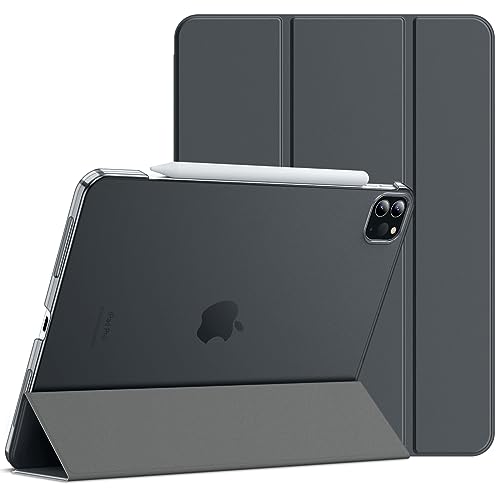 Image of JETech Cover Case for iPad Pro 11-Inch, 2022 /2021 /2020 /2018 Model (4th /3rd /2nd /1st Generation), Compatible with Pencil, Cover Auto Wake /Sleep (Dark Grey)