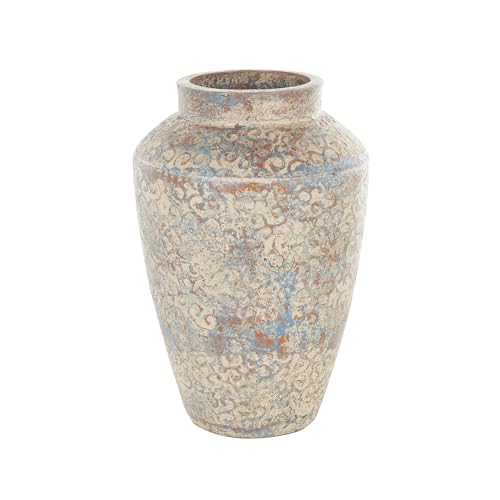 Deco 79 Ceramic Scroll Decorative Vase Antique Style Centerpiece Vase